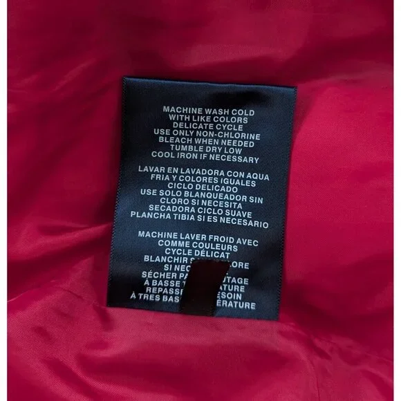 Tommy Hilfiger Tommy Jeans Cropped Women's Red Puffer Jacket Size M - Picture 15 of 15